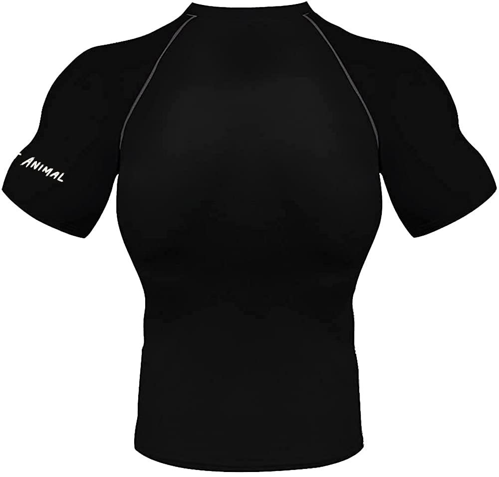 CHOO Men's Fitness Training Rash Guard Grappling Gear Fight Wear, Bear,X-Large