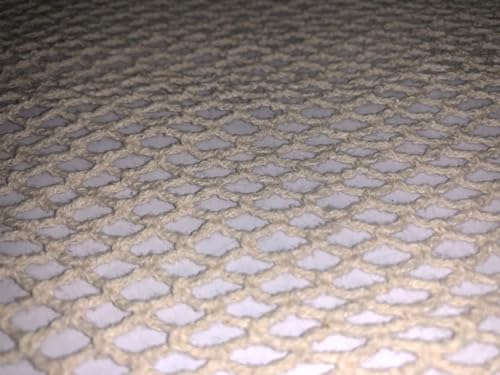 Tissu filet de pêche en coton de 182,9 cm de large beige pour décoration de table marine 15912
