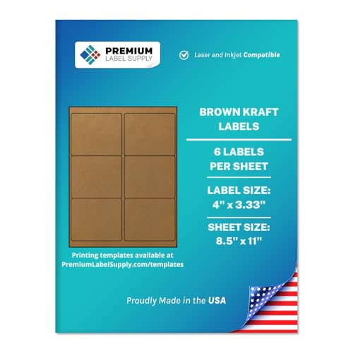 Étiquettes autocollantes kraft marron pour sublimer vos bocaux de cuisine et cadeaux maison