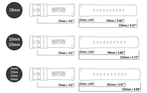 Barton Sailcloth Quick Release Premium Nylon Weave Choice Of Color And Width 18Mm, 19Mm, 20Mm, 21Mm, 22Mm, 23Mm, 24Mm #TOP6