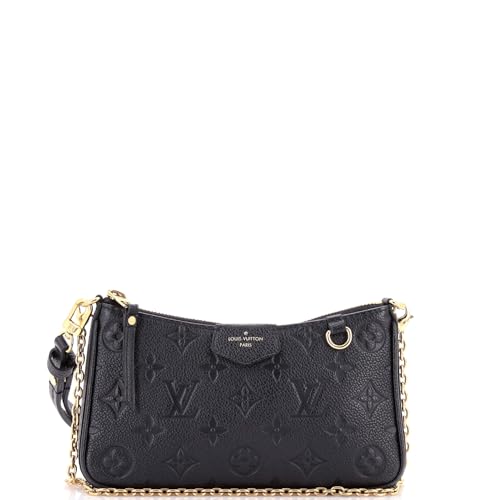 Louis Vuitton, Pre-Loved Easy Pouch on Strap Monogram Empreinte Leather, Black