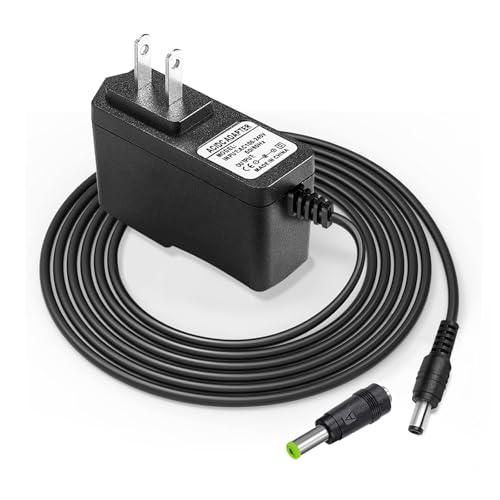 9V AC/DC Casio Charger Power Adapter Compatible for Casio Piano AD-5 AD-5MU, Casio Keyboard WK-200 WK-210 CT-360 CTK-496 CTK-500 CTK-519 CTK-573 CTK-593 CTK-611 CTK-720 CTK-2100 Power Supply Cord