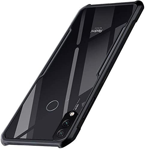 Image of TheGiftKart Shockproof Clear Back Cover Case for Redmi Note 7 / 7S / Note 7 Pro | 360 Degree Protection | Transparent Back Cover Case for Redmi Note 7 / 7S / Note 7 Pro (PC & TPU, Black Bumper)