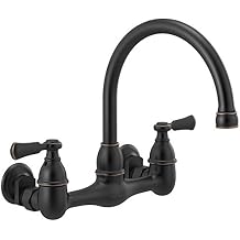 Peerless P2765LF-OB Elmhurst Two-Handle Kitchen Faucet Wall-Mount, Oil-Rubbed Bronze