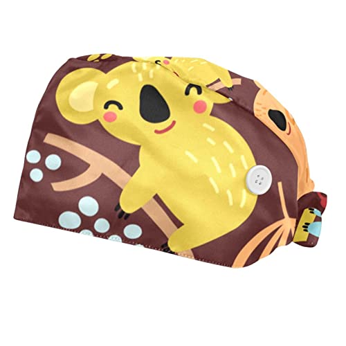 Chapeaux de travail koala coloré pour hommes et femmes lot de 2
