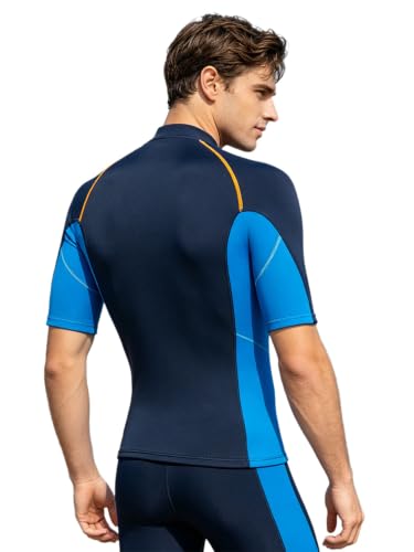 Moily Top de Traje de Neopreno de Manga Corta – 1.5mm con Cierre Frontal para Hombre para Surf miniatura 2