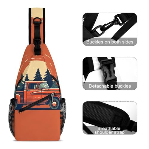 Bolso bandolera casual para hombro y pecho deportivo miniatura 3