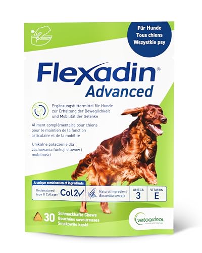 FLEXADIN 30 Bouchées Advanced Vetoquinol - Pour chien - Soulage les articulations
