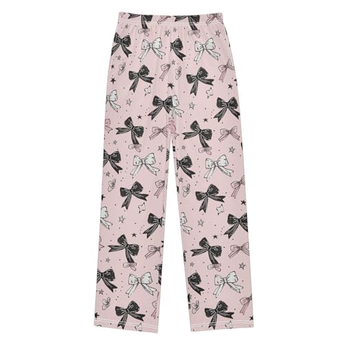 Pajama Bottoms, Bows Pajamas Pant Sleep Long Pants Lounge Wear Sleepwear Soft Pjs