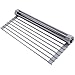 Dish Drying Rack, Roll Up Sink Drying Rack, 17"LX 13"W, Ohuhu Over Sink Dish Rack, Foldable Multi-Use Silicone Coated Stainless Steel Dish Drainers, Heat Resistant Mat, Drying/Draining/Trivet Grey