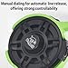 Lixada Wire Cup Ice Fishing Reel Plastic Line Speed Adjustable 2.8:1High Speed Ratio, Raft Fishing Wheel Lightweight Front Fishing Reel for Ice Fishing, Left/Right Hand