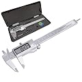 Electronic Digital Vernier Caliper -ROSIMO Stainless Steel Caliper 150mm/0-6 inch Measuring Tools with Extra-Large LCD Screen- inch/Metric Conversion