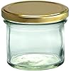 Bicchiere da 125 ml con coperchio BasicSeal oro UNiTWIST | da 100ml a 199ml | Barattoli per