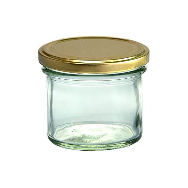 MamboCat 25er Set Sturzglas 125 ml mit Schraub-Deckel Gold I EinmachglÃ¤ser + to 66 Deckel mit Diamant-Zucker-Rezept I VorratsglÃ¤ser konservieren & sterilisieren – Bild 3