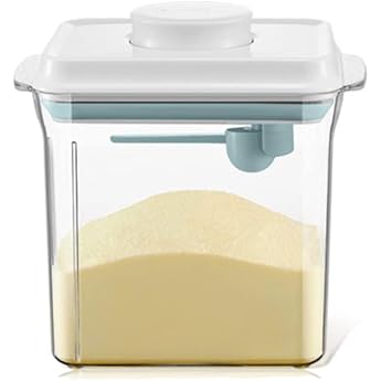 Nocsm Milk Powder Dispenser, Sealed Powder Container, Portable Milk Powder Storage Box for Food, Moisture-Resistant Sealing f