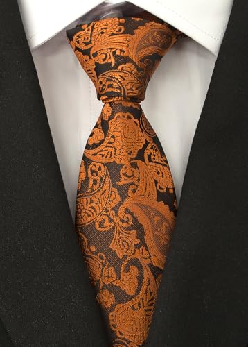 Image of Men's Necktie Classic Silk Tie Woven Jacquard Neck Ties 9 PCS