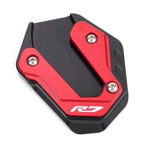 Coussin béquille latérale moto YZF-R7 YZF-R125 béquille agrandir le coussin support d'extension rouge