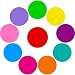 Tatuo 10 Pieces Colorful Dry Erase Circles White Board Marker Removable Vinyl Dot Wall Decal for Drills and Training School Teaching Progress (11.8 inch)