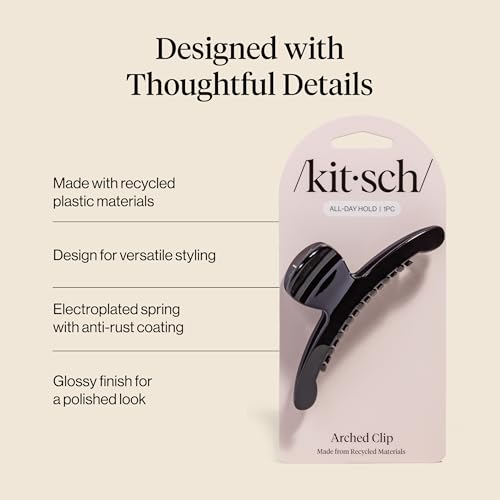 Pinza Kitsch negra grande de plástico reciclado miniatura 4
