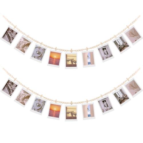 Sorcristy 2 Stück Fotoseil Mit Klammern, Foto-Display Boho Wand Dekor,...