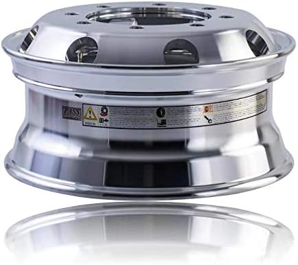 Miniatura 4 de Llantas Uniracing de aluminio, estilo Alcoa, de aleación, con buje, rueda forjada para autobús, camión, interior de la llanta de metal plateado