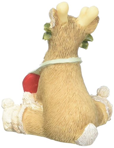 Heart Of Christmas Hrtch Reindeer With Holly Figurine #TOP1