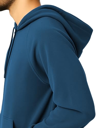 Image of Mens Zipper Hoodie Jacket Cotton Hooded Sweatshirt for Men Stylish Travel Wear Winter Outfit, Full Sleeve Fashion Dress for Man Casual Look
