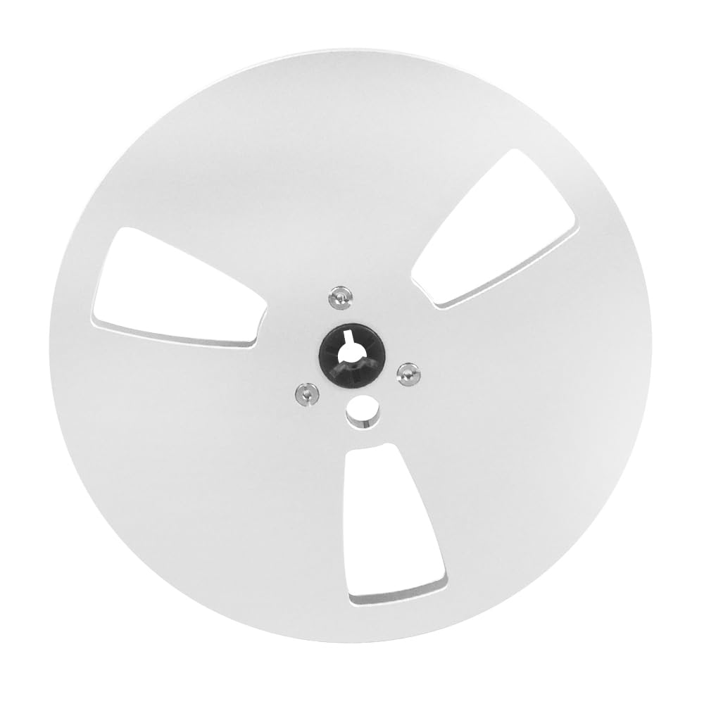 1/4 7 Inch Nab Aluminum Metal Reel, Aluminum Alloy Universal Empty Take Up Reel to Reel, Small Hub for TEAC/ReVox Studer, 3 hold