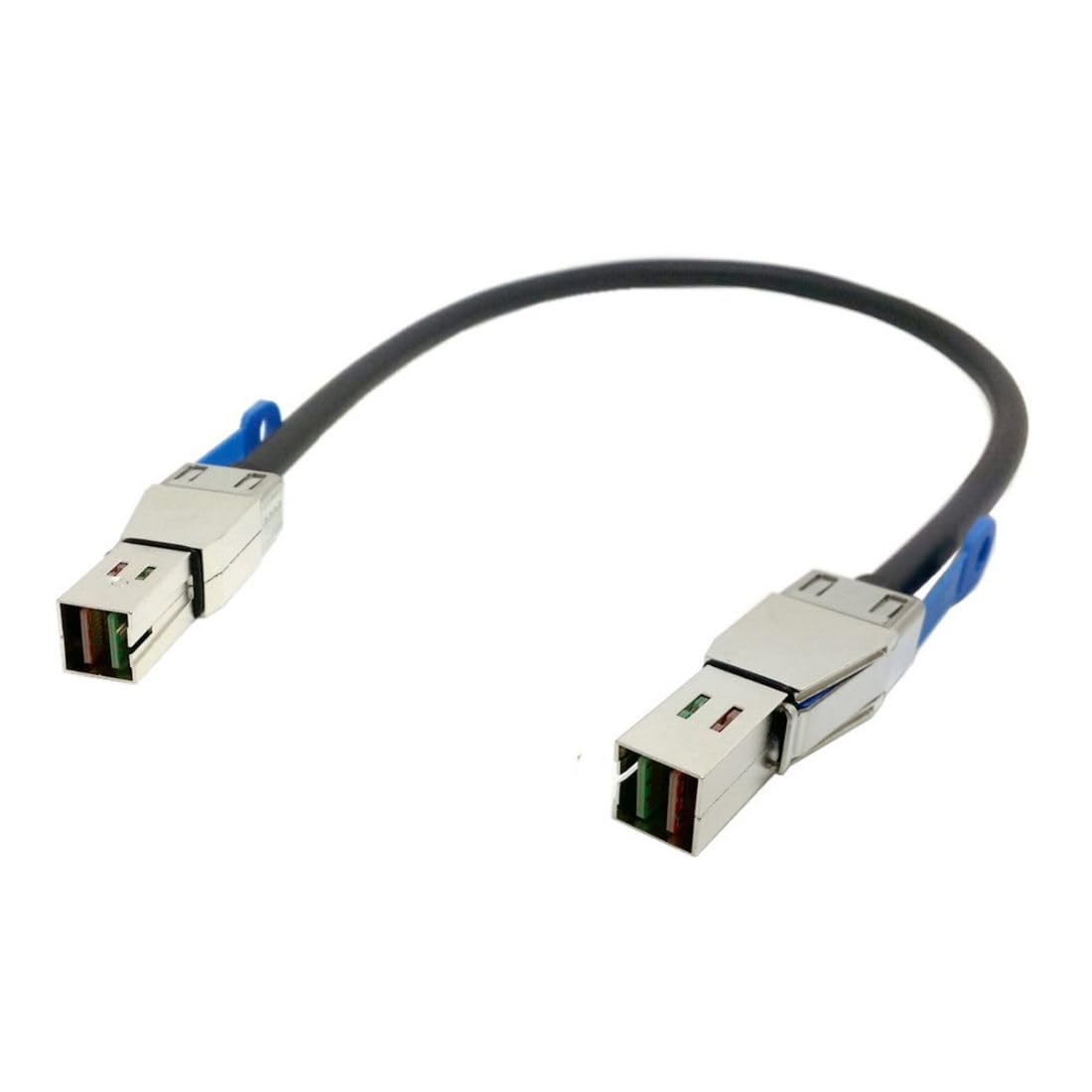 JSER Xiwai externo Mini SAS HD SFF 8644 a Mini SAS alta densidad HD SFF 8644 servidor de datos RAID Cable 50cm 12Gbps