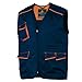 Produktbild Delta Plus M6GILBMTM Panostyle Arbeitsweste Aus Polyester/Baumwolle, Marineblau-Orange, Größe M