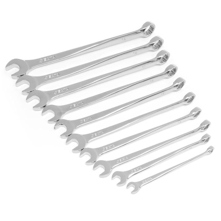 SATA ST08006SJ 10 Pieces Metric XL X-Beam Combination Wrench/Spanner Set, Green - Image 3