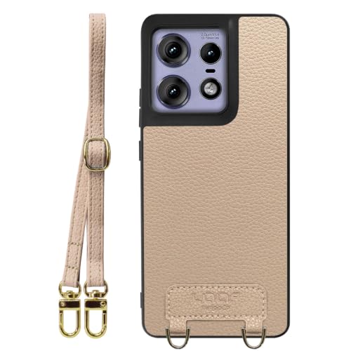 LOOF LUXURY-SHELL SHOULDER �{�v ���U�[ �X�}�z�P�[�X for motorola edge 50 pro / 50s pro �p �P�[�X �J�o�[ �X�g���b�v�z�[�� �V�����_�[ �X�g���b�v �X�}�z�V�����_�[ �V���v�� �ϏՌ� ���^ 