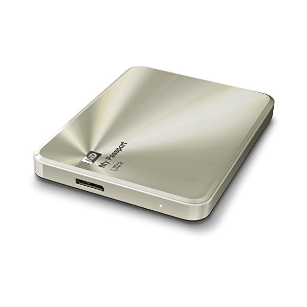 Western Digital 1TB Gold My Passport Ultra Metal Edition tragbare externe Festplatte - USB 3.0 - WDBTYH0010BCG-EESN – Bild 4
