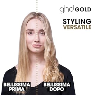 ghd Gold, Piastra Capelli Professionale per Piega Liscia e Mossa, Styler con Tecnologia Dual-Zone e Sensori Termici, Finish Morbido e Lucente da Salone, Cavo Girevole di 2.7 m