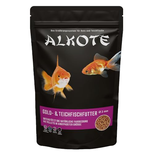 AL-KO-TE, 3-Jahreszeitenfutter für kleine Kois, Frühjahr bis Herbst, Schwimmende Pellets, 2mm, Gold-& Teich-Fischfutter