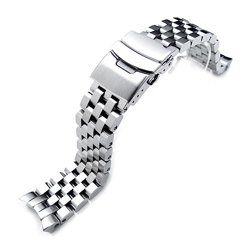 22mm ���^�����v�o���h �X�e�����X �X�[�p�[�G���W�j�A2 �u���X���b�g for �Z�C�R�[ �_�C�o�[ SKX007, SKX009, SKX011��