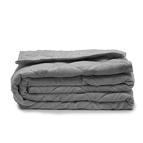 Luna [Coolluxe True Cooling Weighted Blanket] Premium Quality Cooling Blanket | Weighted Blankets For Adults | Summer Cooling Blankets For Hot Sleepers [12Lbs - Full - 48" X 72"] [Light Grey] #TOP9