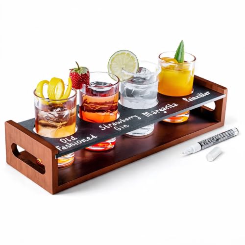 Ksestor Flight Board with Four Glasses