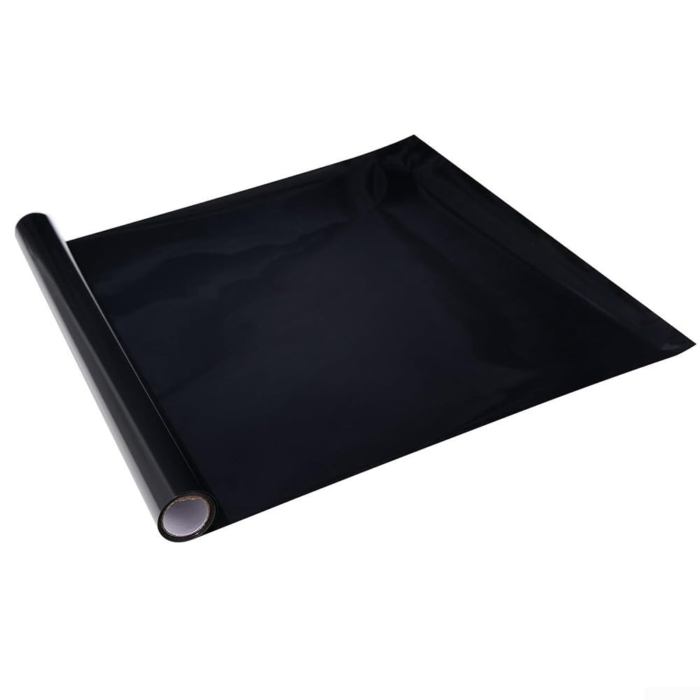 Sfondo per acquario, statico adesivo per acquario, sfondo nero in PVC, varie dimensioni per la decorazione della casa (30 x 200 cm)