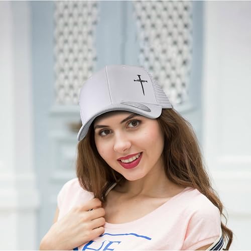 Image of Christian Hats for Men Women,Jesus 3 Nail Cross Hat Christian Religious Gifts for Birthday /Christmas