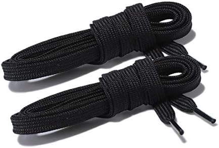 Wide Flat Athletic Shoelaces with Wide Shoelaces Flat Shoe Laces [2 Pairs] [8 Color][8 Size] for Sneakers and Shoes