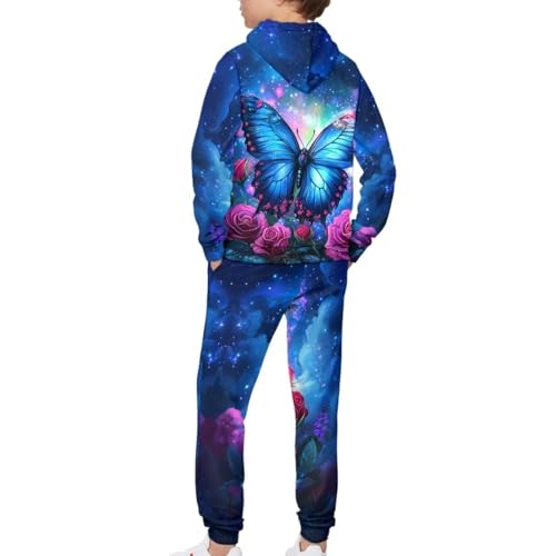 Upetstory Girls 2 Piece Outfits Boys Tracksuit for Kids Size 5-12 Years Old4