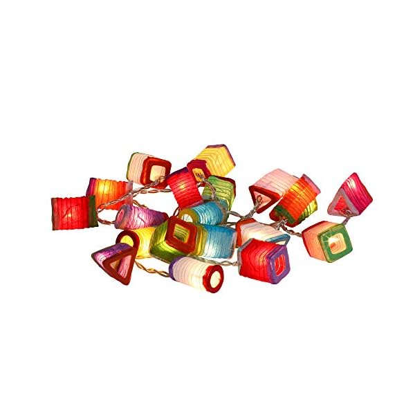 Lichterkette Papier Chinesischen Lampions Leuchte Dekoleuchte Neu Lichter Deko bunt Kind Von Chainupon