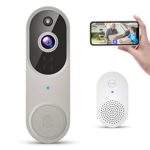 Wireless Video Doorbell Camera with AI Detection