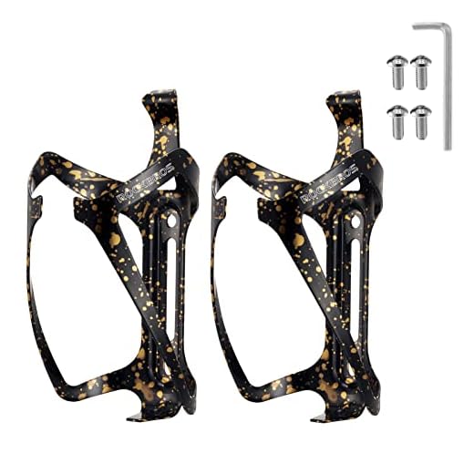 ROCKBROS Bicycle Water Bottle Holder for Mountain Bike 2-Pack Aluminum Bike Water Bottler Cage for Road Bikes