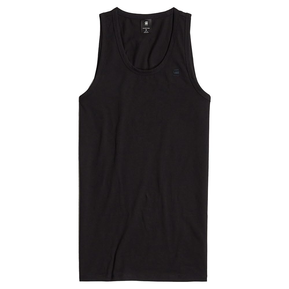 G-Star Men's Black Base Tank Top 2-Pack, (Dk D25476-3310-6484), L