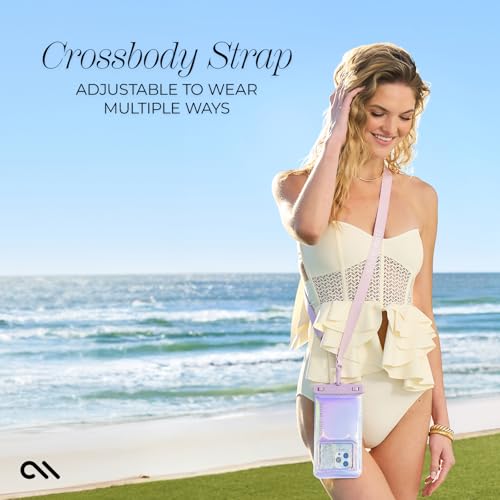 Case-Mate 2 Pack Soap Bubble IP68 Waterproof Phone Pouch - Floating Waterproof Phone Case w/Crossbody Lanyard - Compatible w/All Devices, Touchscreen Friendly - Iridescent - Image 3