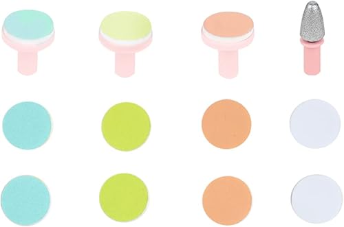Fansidi Almohadillas de repuesto eléctricas para limas de uñas para bebés, almohadillas de papel de lija eléctricas para recortadoras de uñas para