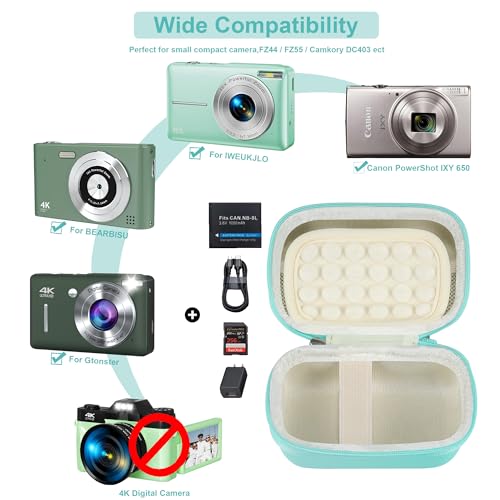 Funda para cámara digital Leayjeen verde pequeña miniatura 2