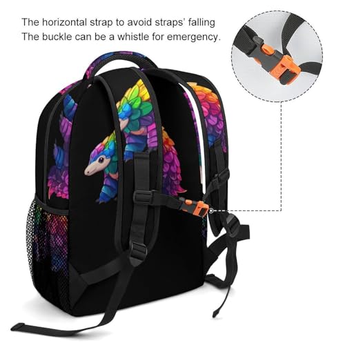 Colorful Pangolin Travel Backpack Laptop Backpack Computer Bag Lightweight Back Pack for Men And Women3